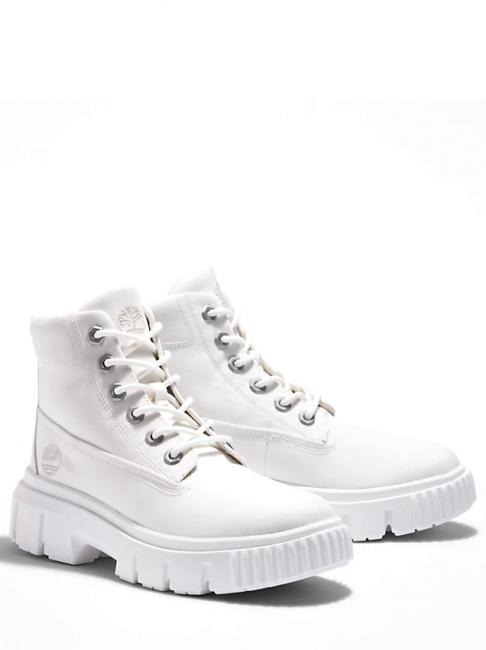 TIMBERLAND GREYFIELD Stiefeletten aus Segeltuch blanc de blanc - Damenschuhe
