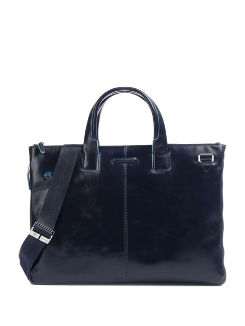 PIQUADRO Ordner BLUE SQUARE, 15,6" PC-Halter, erweiterbar Blau - Arbeitstaschen