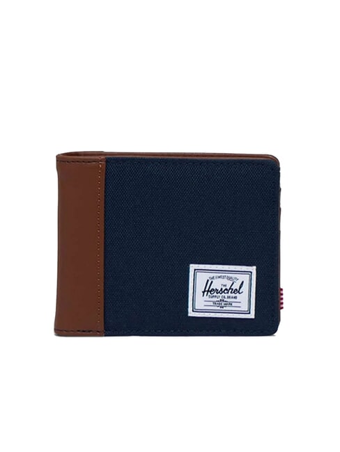 HERSCHEL HANK 4cc-Geldbörse Marine/Hellbraun - Brieftaschen Herren