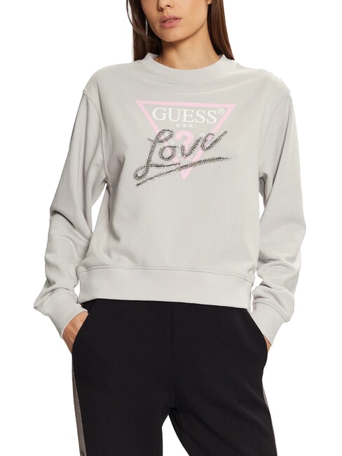 GUESS LOVE TRIANGLE Sweatshirt seidengrau - Sweatshirts Damen