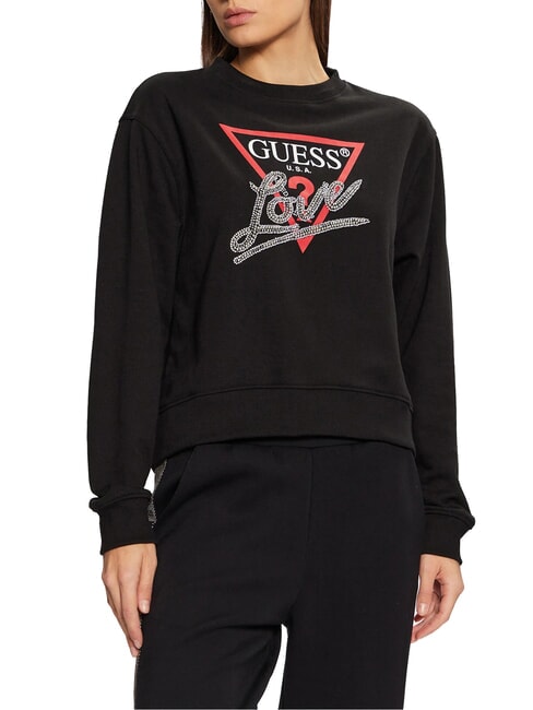 GUESS LOVE TRIANGLE Sweatshirt jetbla - Sweatshirts Damen