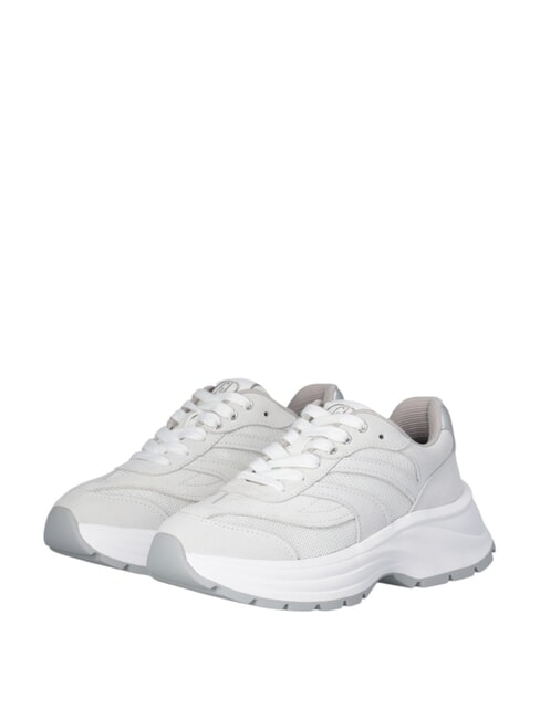 LIUJO EVA 03 Sneakers aus Wildleder und hellem Mesh creme/weiß - Damenschuhe