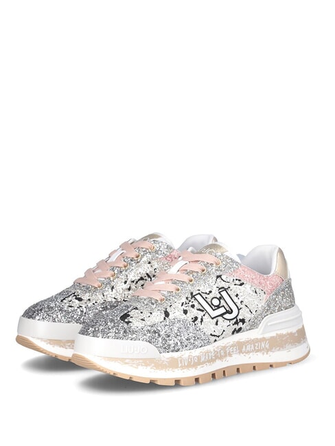 LIUJO AMAZING 26  Hohe Turnschuhe schwarz/silber/rose - Damenschuhe