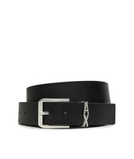 ARMANI EXCHANGE A|X METALLIC LOGO Ledergürtel, kürzbar Schwarz - Gürtel - 1