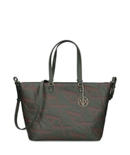 ARMANI EXCHANGE LOGO EMBOSSED Schulter-Shopper-Tasche dunkler Absinth/Likör - Damentaschen - 1