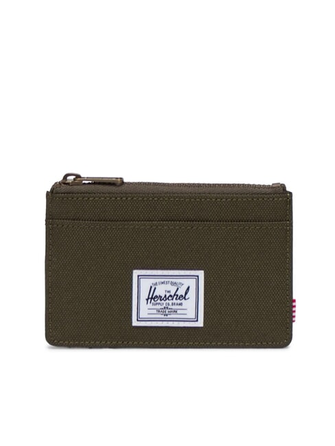 HERSCHEL OSCAR Flaches Kartenetui mit Reißverschluss Efeu - Brieftaschen Herren