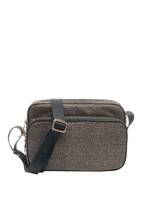 BORBONESE CAMERA CASE MEDIA ECO LINE Umhängetasche OP / NATUR / SCHWARZ - Damentaschen