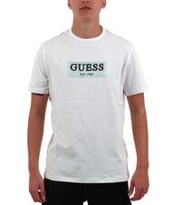 GUESS SS CN BOX T-Shirt mit Logo-Print purwei&szlig; - Herren-T-Shirts - 1