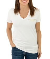 JOHN RICHMOND VATICI Stretch-T-Shirt gebrochenes Weiß/Gold - T-Shirts und Tops für Damen - 1