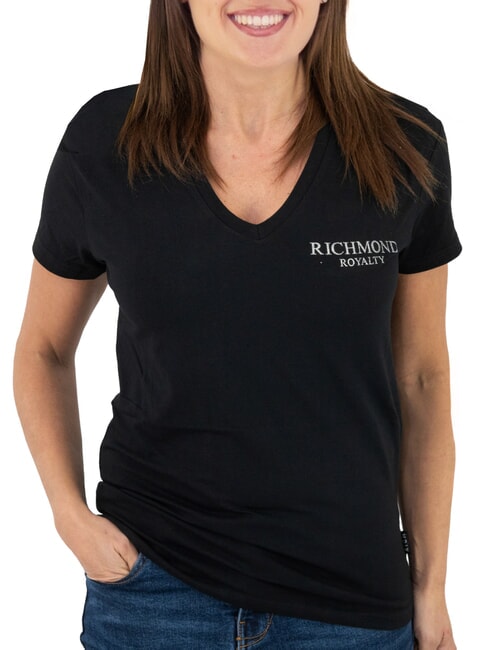 JOHN RICHMOND VATICI Stretch-T-Shirt schwarz/silber dunkel - T-Shirts und Tops für Damen