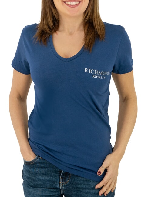 JOHN RICHMOND VATICI Stretch-T-Shirt dunkelblau/silber - T-Shirts und Tops für Damen
