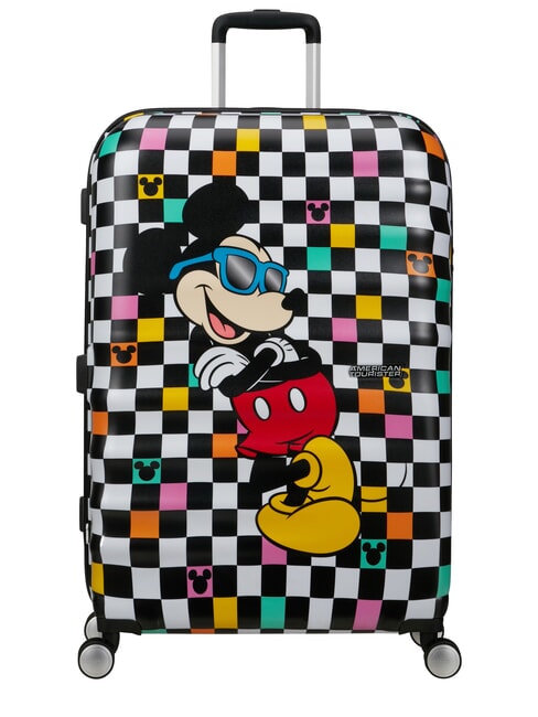 AMERICAN TOURISTER WAVEBREAKER DISNEY  Großer Trolley Mickey-Check - Harte Trolleys