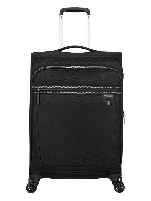 AMERICAN TOURISTER AEROSPIN  Mittlerer Trolley, erweiterbar SCHWARZ - Halbharte Trolleys