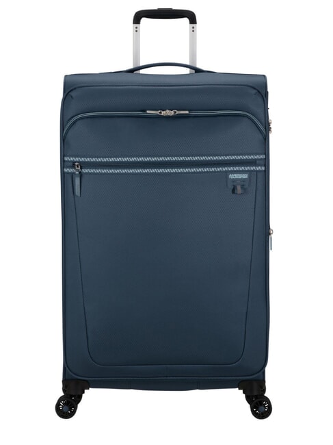AMERICAN TOURISTER AEROSPIN Großer, erweiterbarer Trolley Indigo - Halbharte Trolleys