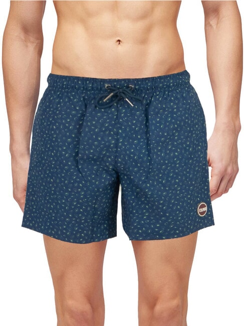 COLMAR SEABORD Badeanzug dunkelblaues Blatt - Herrenbadehosen