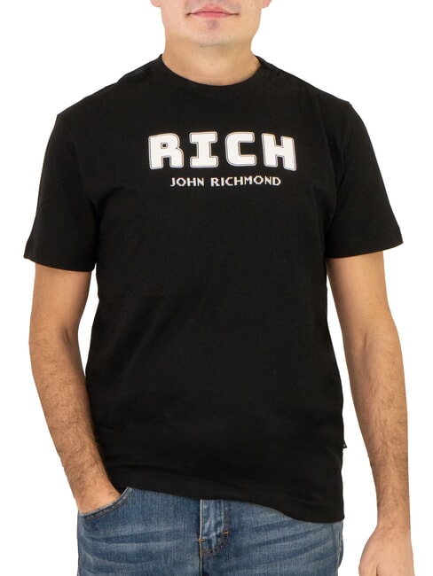 JOHN RICHMOND KUHSE T-Shirt mit Logo-Print Schwarz - Herren-T-Shirts
