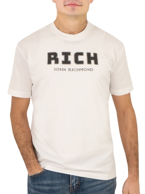 JOHN RICHMOND KUHSE T-Shirt mit Logo-Print Weiss - Herren-T-Shirts
