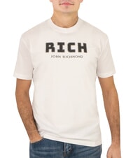 JOHN RICHMOND KUHSE T-Shirt mit Logo-Print Weiss - Herren-T-Shirts - 1