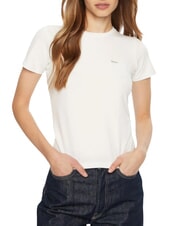 GUESS JEANS SS SLIM POCKET  Kurzarm-T-Shirt purwei&szlig; - T-Shirts und Tops f&uuml;r Damen - 1