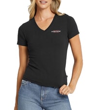 GUESS JEANS SS VN SLIM Baumwoll-T-Shirt jetbla - T-Shirts und Tops f&uuml;r Damen - 1