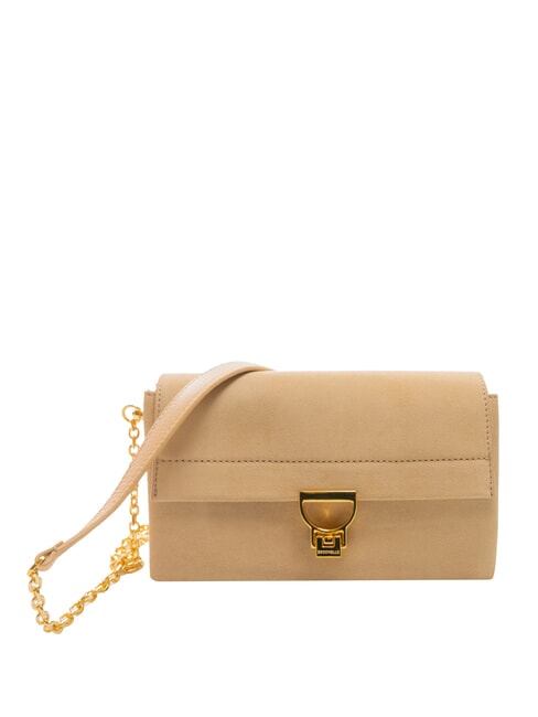 COCCINELLE ARLETTIS PRINT Handtasche aus strukturiertem Leder getoastet - Damentaschen