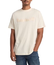 TIMBERLAND EMBROIDERY TONAL Baumwoll t-shirt weißer Rauch - Herren-T-Shirts - 1