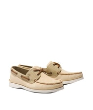 TIMBERLAND CLASSIC BOAT  Bootsschuhe mit Steppn&auml;hten hellgelbes Nubukleder - Herrenschuhe - 1