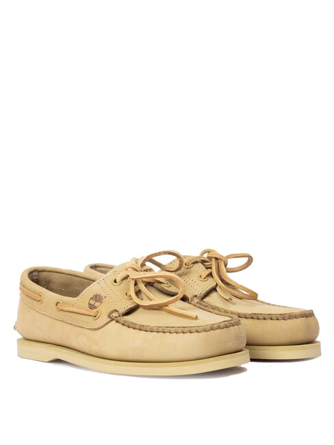 TIMBERLAND CLASSIC BOAT  Schnürschuhe aus Wildleder hell beige - Herrenschuhe