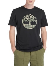 TIMBERLAND KENNEBEC RIVER TREE LOGO Baumwoll t-shirt SCHWARZ - Herren-T-Shirts - 1