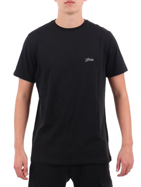 GUESS BASIC PIMA T-Shirt aus Stretch-Baumwolle jetbla - Herren-T-Shirts