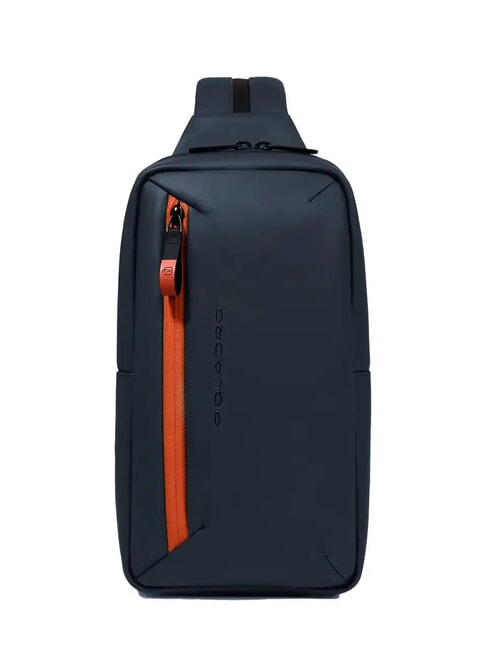 PIQUADRO CORNER SPECIALE GOMMATO  Ein-Schulter-Rucksack Blau - PC-Rucksäcke