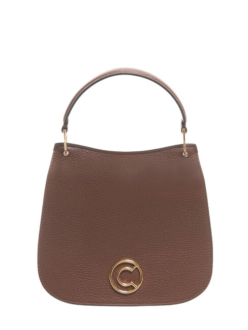 COCCINELLE LEILANI Lederhandtasche mit Schultergurt Johannisbrot - Damentaschen