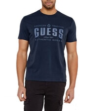 GUESS SS BSC TRADITION  Baumwoll-T-Shirt Smart Blue Multi - Herren-T-Shirts - 1