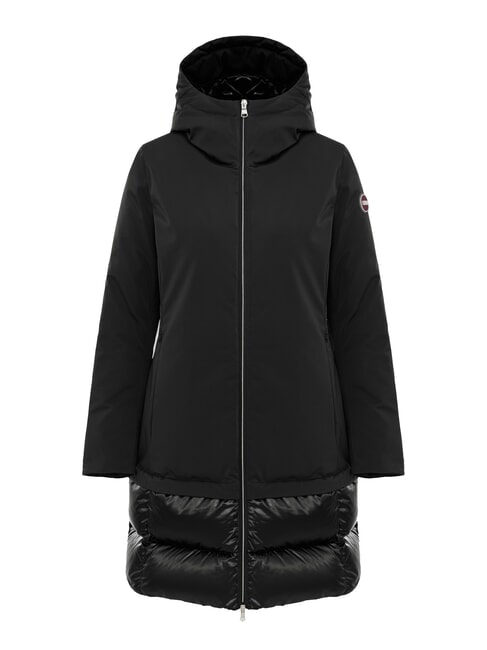 COLMAR PURENESS Daunenjacke aus zwei Materialien mit Kapuze Schwarz - Daunenjacken für Damen