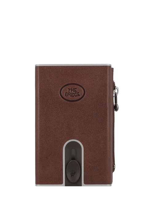 THE BRIDGE STORY  Kartenetui aus Leder Braun 14/Ruthenium Palladium - Brieftaschen Herren