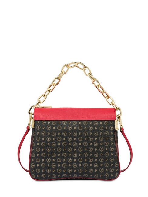 POLLINI HERITAGE CLASSIC Umhängetasche mit Schultergurt schwarzer Lack - Damentaschen