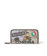 BRACCIALINI CARTOLINE Cortina Geldbörse mit Rundum-Reißverschluss - Brieftaschen Damen