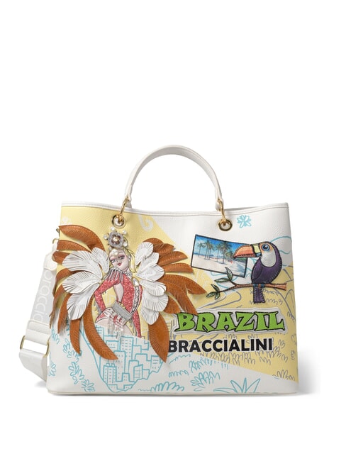 BRACCIALINI CARTOLINE Brazil Handtasche, mit Schultergurt multi - Damentaschen