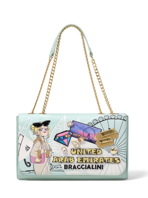 BRACCIALINI CARTOLINE Emirates Schultertasche / Umhängetasche multi - Damentaschen