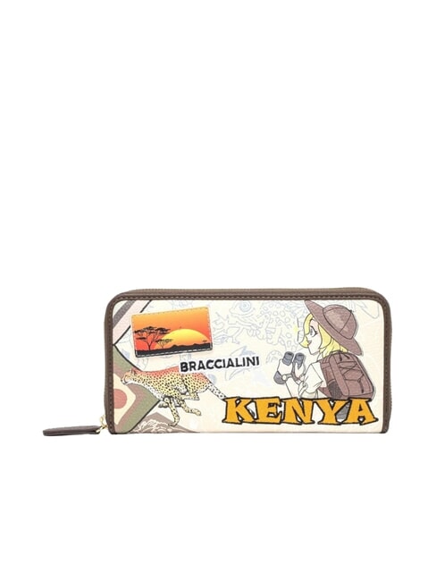 BRACCIALINI TUA CARTOLINE Kenya Geldbörse mit Rundum-Reißverschluss multi - Brieftaschen Damen