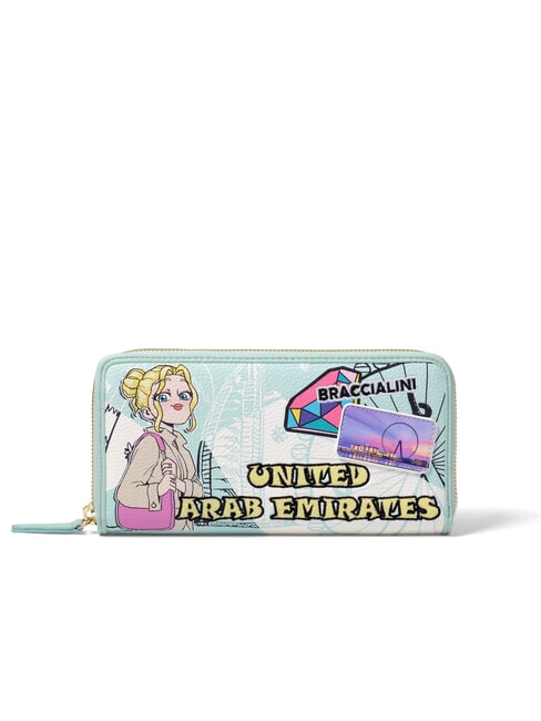BRACCIALINI TUA CARTOLINE Emirates  Geldbörse mit Rundum-Reißverschluss multi - Brieftaschen Damen