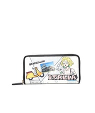 BRACCIALINI TUA CARTOLINE Italia Geldbörse mit Rundum-Reißverschluss multi - Brieftaschen Damen - 1