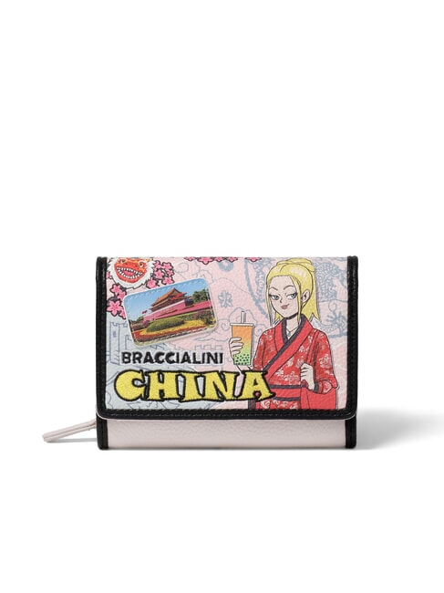 BRACCIALINI TUA CARTOLINE China Geldbörse mit Münzfach multi - Brieftaschen Damen