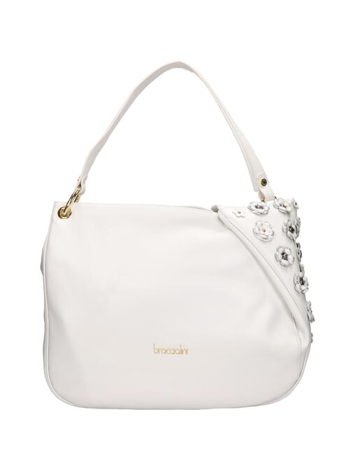 BRACCIALINI SOFIA  Umhängetasche, Leder Weiß - Damentaschen