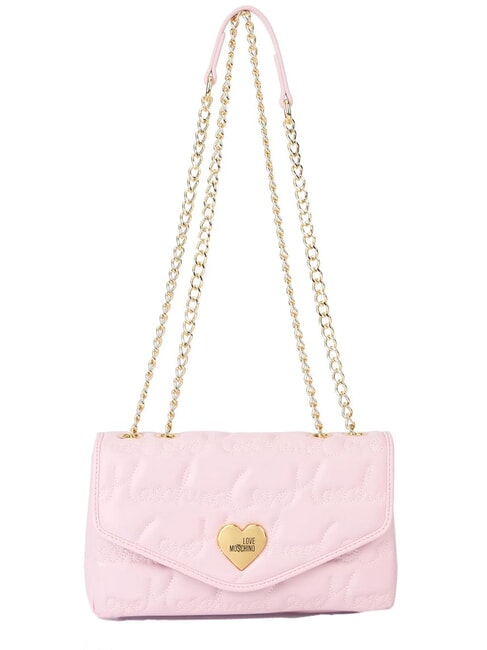 LOVE MOSCHINO GOLD HEART Convertible Schulter-/Umhängetasche rosa - Damentaschen