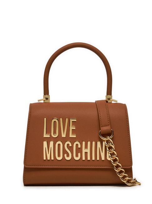 LOVE MOSCHINO LETTERING Mini Handtasche, mit Schultergurt Walnüsse - Damentaschen