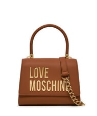 LOVE MOSCHINO LETTERING Mini Handtasche, mit Schultergurt Walnüsse - Damentaschen - 1
