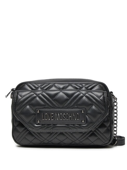 LOVE MOSCHINO QUILTED  Mini-Kameratasche über der Schulter Schwarz - Damentaschen