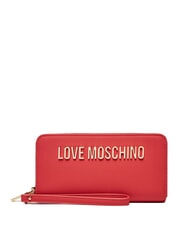 LOVE MOSCHINO LETTERING Geldb&ouml;rse mit Armband ROT - Brieftaschen Damen - 1