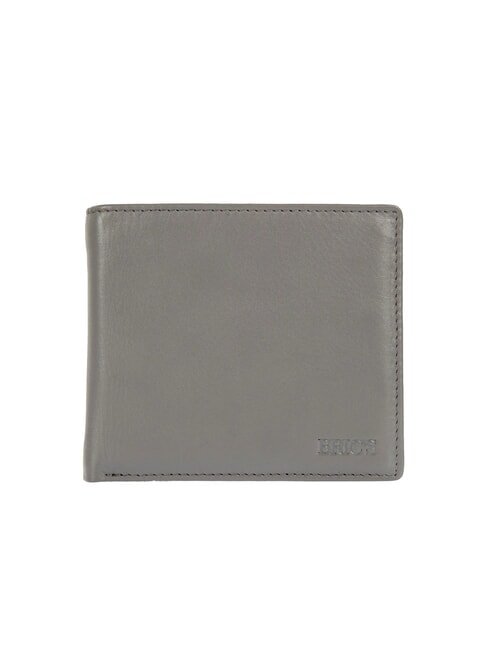 BRIC’S BERNINA Geldbörse aus Leder mit Klappe GRAU - Brieftaschen Herren